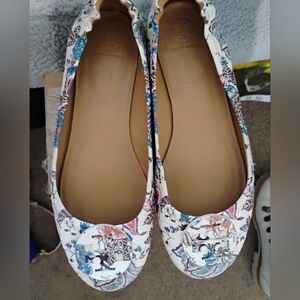 Tory Burch Minnie Travel Ballet Flats Floral